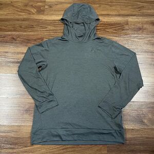 Nike Breathe Dri-Fit Sweater Long Sleeve Pullover Lightweight Gray Hoodie Mens L